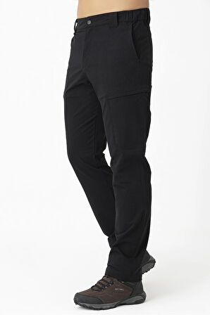 Crozwise Outdoor Düz Paça Erkek Alt Eşofman Siyah 2240