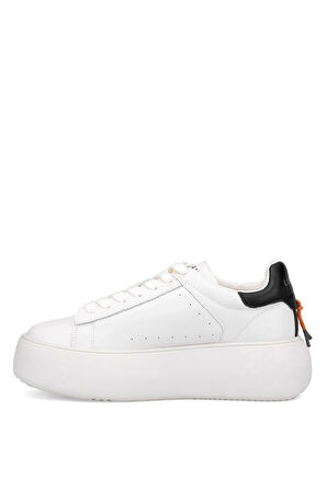 Lufian Marcella Kadın Hakiki Deri Klasik Sneaker Krem 121230031
