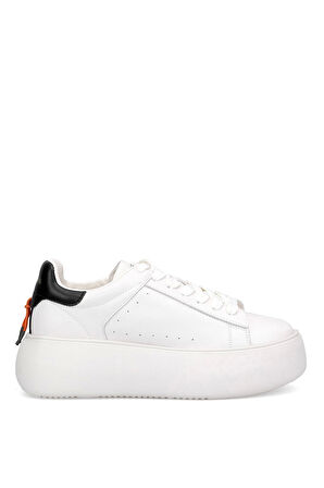 Lufian Marcella Kadın Hakiki Deri Klasik Sneaker Krem 121230031