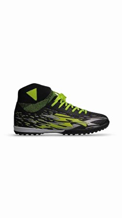 M.P Unisex Bağcıklı SİYAH-SARI Halı Saha Futbol Ayakkabısı 241-1700GR