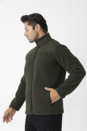 Crozwise Tam Fermuar 3 İplik Sweat Yeşil 6055-04