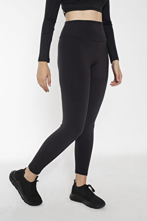 Crozwise Polarlı kadın Tayt Siyah 3198