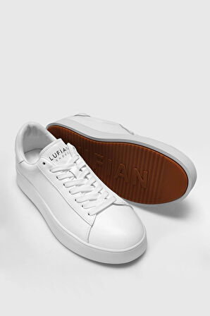 Lufian Anton Erkek Hakiki Deri Sneaker Beyaz 111230254
