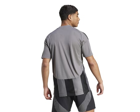 Adidas Striped 24 Jsy Erkek Futbol Forması Gri IW2145