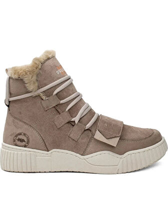 M.P. 242-1876ZN Kadın Sneaker Bot Bej