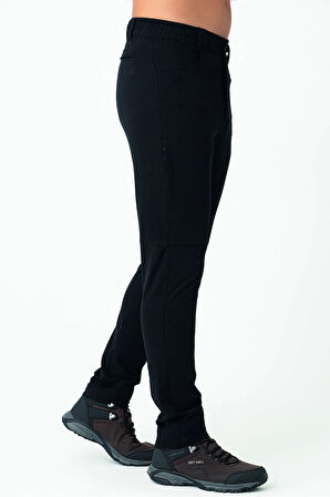 Crozwise Outdoor Dar Paça Erkek Alt Eşofman Sİyah 2241