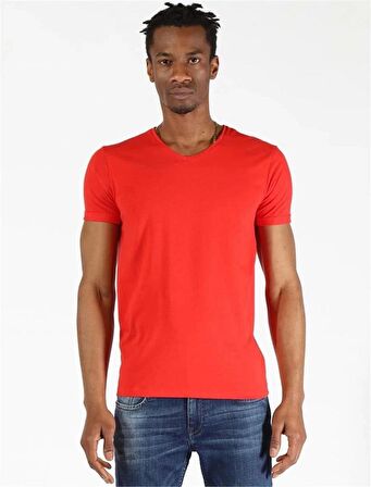 Twister Ets 1827 036 Bordo Erkek Slim Fit T-Shirt