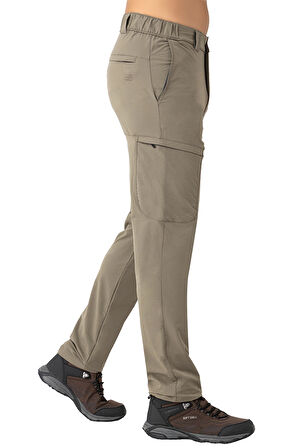 Crozwise Outdoor Dar Paça Erkek Alt Eşofman Bej 2240-02