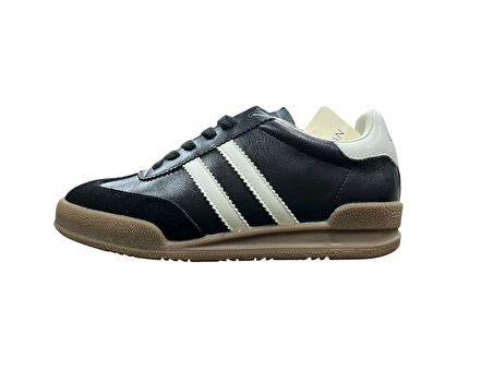 Lufian Lia Kadın Siyah Deri Sneaker Ayakkabı 121230030