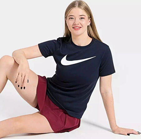 Nike Dri-Fit Park Futbol Kadın Tişört Lacivert CW6967-451