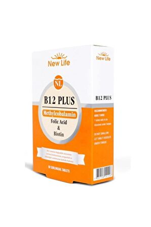 New Life B12 Plus Methylcobalamin 60 Tablet