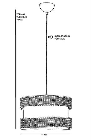 VEGAS TEKLİ RATTAN SARKIT