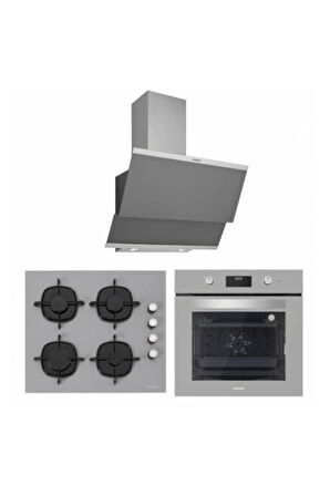 Silverline Classy Gri Ankastre Set (BO6181S02, CS5335S01, Classy 3420)