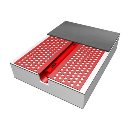 Alde Yerden Isıtma Alüminyum Zemin Plakası 1000x315 mm Ø12 mm Boru İçin (AL1500305)