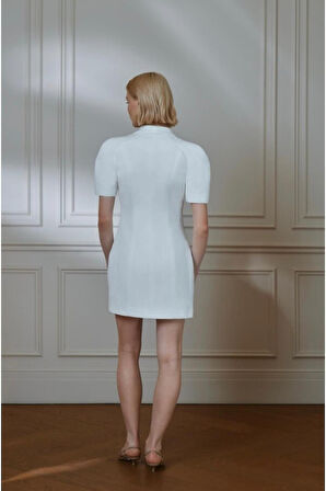 Kısa kollu ceket elbise