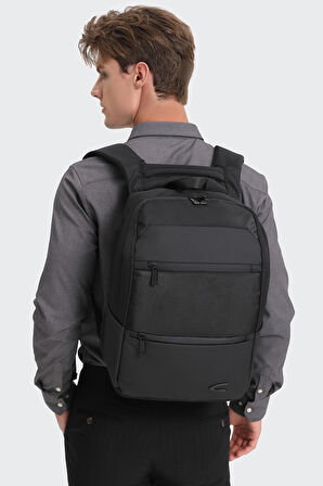 15,6 İnç Laptop Bölmeli, Ortopedik Sırt Destekli Su Geçirmez Erkek Sırt Çantası Ctv8680 Siyah