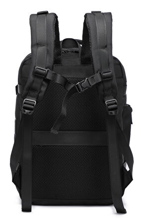 17,3 İnç Laptop Bölmeli, Ortopedik Sırt Destekli Su Geçirmez Erkek Sırt Çantası Ctv8682 Siyah