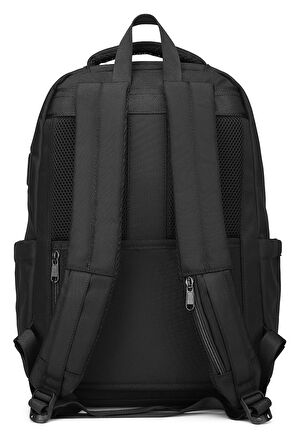 15,6 İnç Laptop Bölmeli, Ortopedik Sırt Destekli Su Geçirmez Erkek Sırt Çantası Ctv8679 Siyah