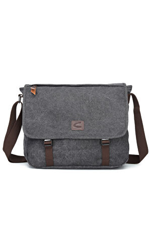Kanvas Kumaş, 15,6 İnç Laptop Bölmeli Erkek Postacı Çantası 1317 Antrasit
