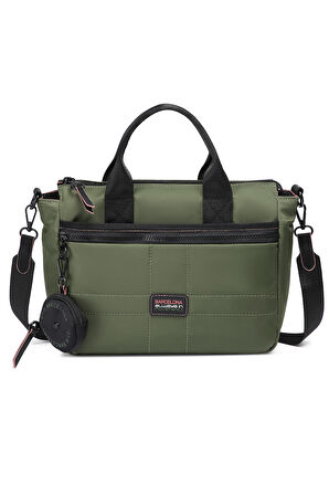 Çok Cepli, Su Geçirmez, Hafif, Uzun Askılı, Kadın Omuz Çanta Günlük Ve Spor Brc3261 Yeşil