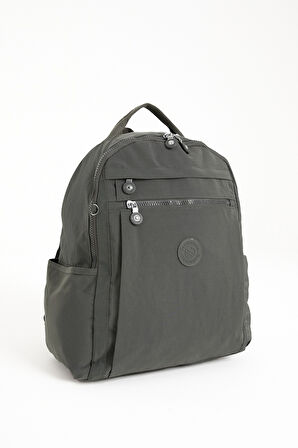 Çok Cepli Kadın Sırt Çantası Orta Boy Günlük HV3059 Koyu Gri