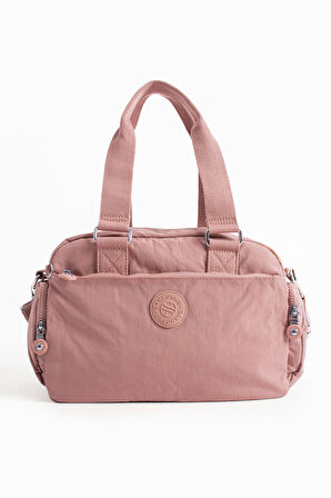 Çok Cepli Kadın Omuz Çantası Orta Boy Günlük HV3030 Pembe