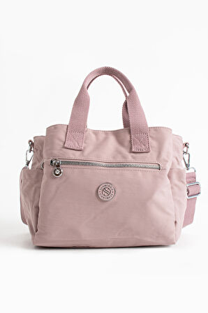 Çok Cepli Çapraz Askılı Kadın Omuz Çantası Küçük Boy Günlük HV7000 Açık Mor