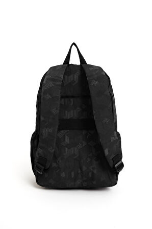 Çok Cepli Kadın Sırt Çantası Büyük Boy Okul ve Günlük HV3062 Siyah Desenli