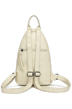 Barcelona Günlük Spor Küçük Boy Kadın Sırt Çantası 1639 Bej