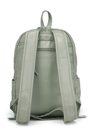 Barcelona Günlük Çok Cepli Orta Boy Kadın Sırt  Çantası 1872 Mint