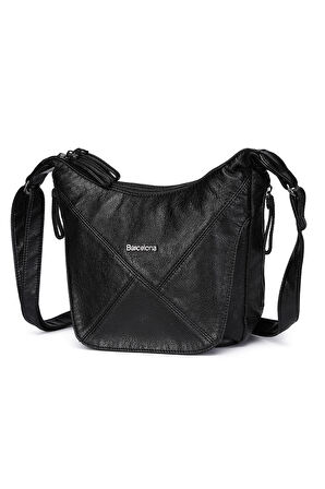 Barcelona Günlük Çapraz Askılı Kadın Postacı Çantası 1896 Siyah
