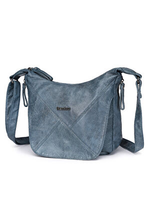 Barcelona Günlük Çapraz Askılı Kadın Postacı Çantası 1896 Buz Mavi