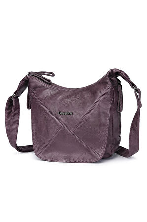 Barcelona Günlük Çapraz Askılı Kadın Postacı Çantası 1896 Mürdüm