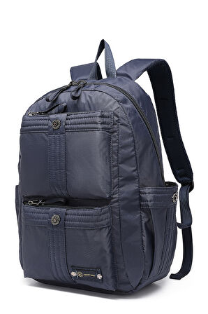 Smart Bags Büyük Boy Laptop Bölmeli Günlük ve Okul İçin Uygun Su Geçirmez Sırt Çantası 8714 Lacivert