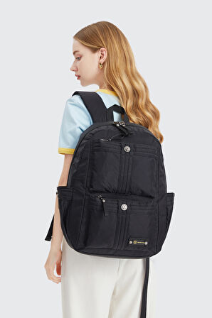 Smart Bags Büyük Boy Laptop Bölmeli Günlük ve Okul İçin Uygun Su Geçirmez Sırt Çantası 8714 Lacivert