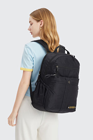 Smart Bags Büyük Boy Laptop Bölmeli Günlük ve Okul İçin Uygun Su Geçirmez Sırt Çantası 8718 Lacivert