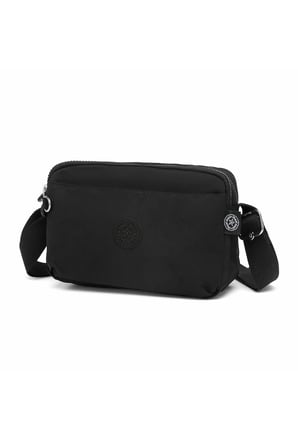 Smart Bags Günlük Küçük Boy Su Geçirmez Hafif Krınkıl Kumaş Kadın Omuz Çantası Siyah