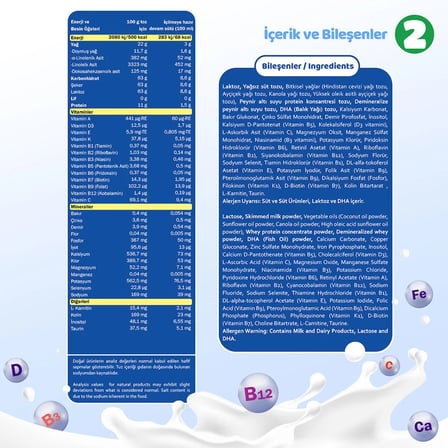 Bebehum 2 Numara Teneke Devam Sütü 6-9 Ay 400 gr