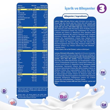 Bebehum 3 Numara Teneke Devam Sütü 9-12 Ay 400 gr