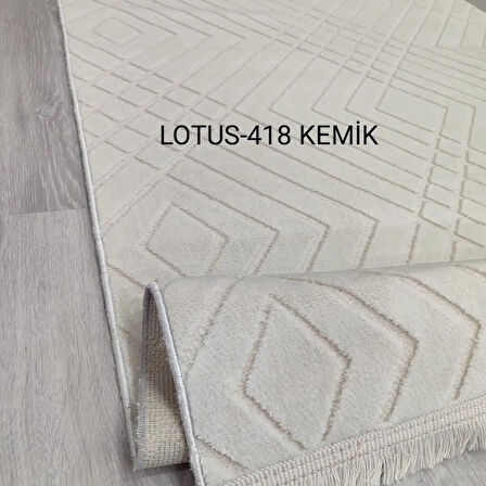 Decoser Lotus Koleksiyonu Dokuma Halı DH418 Kemik