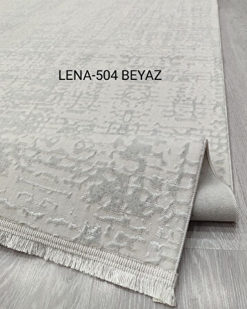 Decoser Lena Koleksiyonu Dokuma Halı DH504 Beyaz