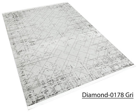 Decoser Diamond Koleksiyonu Dokuma Halı DH0178 Gri