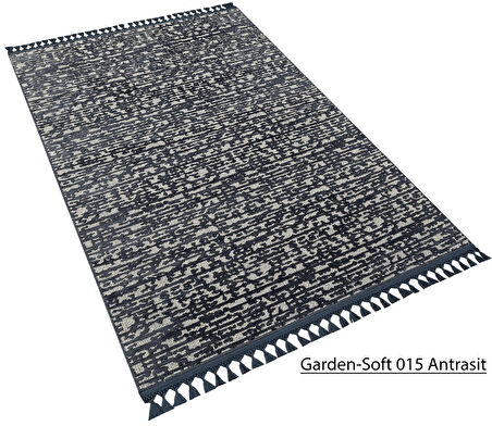Decoser Garden Koleksiyonu Dokuma Halı DH015 Antrasit