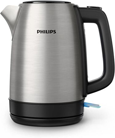 Philips HD9350/90 çelik Su Isıtıcı, 1.7 L Hazne, 360 Dereceli Taban, Otomatik Kapanma, Gri (OUTLET - TEŞHİR)