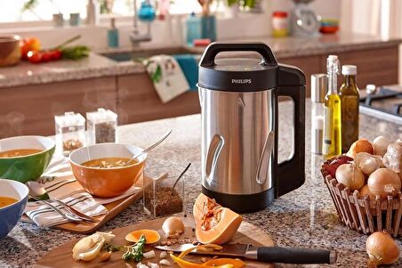 Philips HR2203/80 Isıtmalı Blender Çorba Yapma Makinesi Paslanmaz Çelik 1,2 L 1000 W