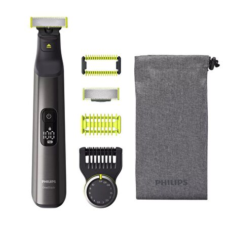 Philips OneBlade Pro QP6550/30 3 Başlıklı Kablosuz-Şarjlı Islak/Kuru Sakal Kesme Makinesi 