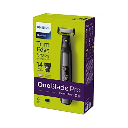 Philips OneBlade Pro QP6550/30 3 Başlıklı Kablosuz-Şarjlı Islak/Kuru Sakal Kesme Makinesi 