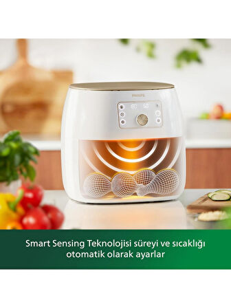 Philips Airfryer XXL HD9870/20 Premium 7.3 lt Yağsız Fritöz Outlet