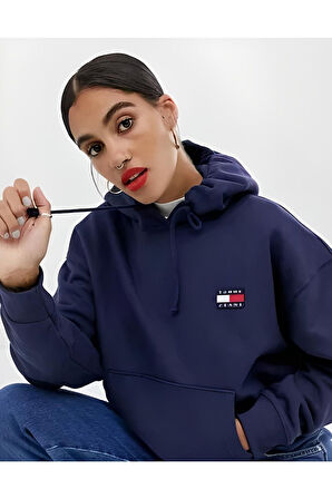 Tommy Jeans Sweatshırt Tjw Tommy Badge Regular Rahat Kesim