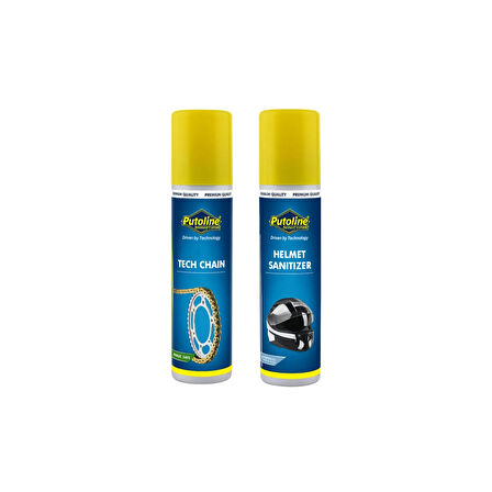 Putoline 75 ML zincir yağ ve 75 ML kask temizleme (Seyahat Seti )